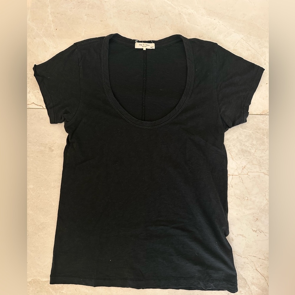 Rag and bone The Slub U Neck Tee xs
